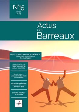Couverture de la revue Actus des Barreaux n°15